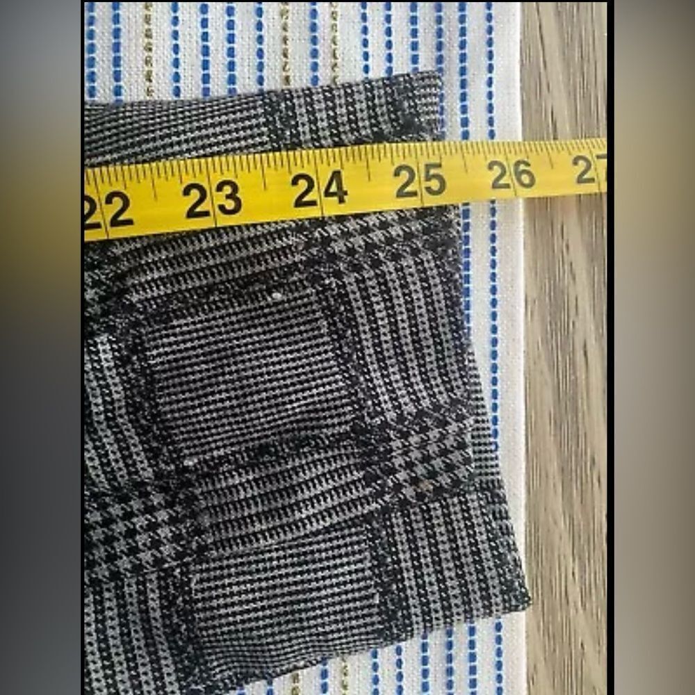 Vintage Gianni Versace 80s-90s Black/Gray Plaid Made In Italy Blazer Wool Blend - Picture 14 of 16